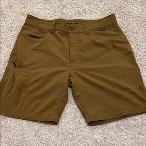 Simms Men's Tan Cargo Shorts